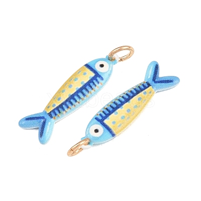 Printed Brass Pendants KK-CBA0A0E-01A-G-1
