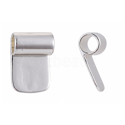 Brass Glue-on Flat Pad Bails KK-D519-B-S-1