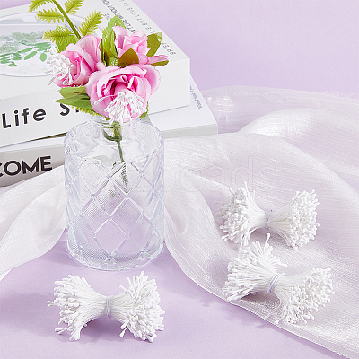Gypsum with Cotton Cord Artificial Flower Core DIY-WH20007-36A-09-1