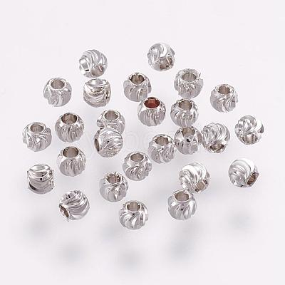 Brass Spacer Beads KK-G312-01P-3mm-P-1