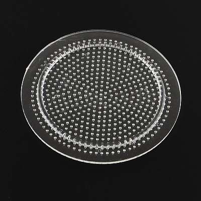 Flat Round Pegboards for 3x2.5mm Mini Fuse Beads LS-DIY-Q009-06-1