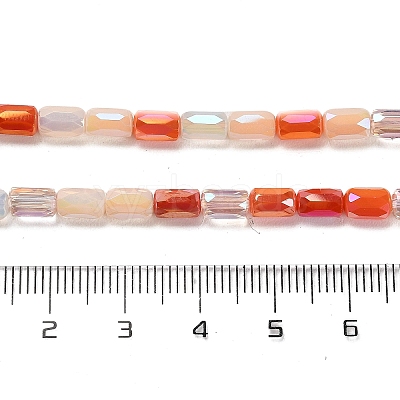 Electroplate Glass Beads Strands EGLA-D030-08E-1
