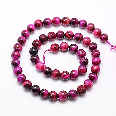 Natural Tiger Eye Beads Strands G-G544-12mm-02-1