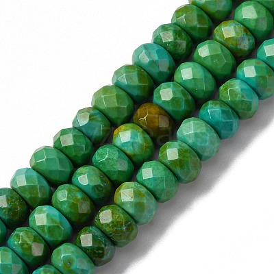Natural Magnesite Beads Strands TURQ-P027-29-4x6mm-1