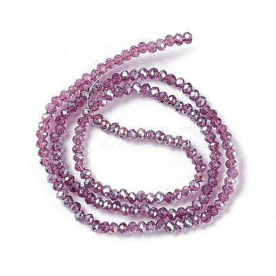 Electroplate Glass Beads Strands EGLA-R048-2mm-11-1