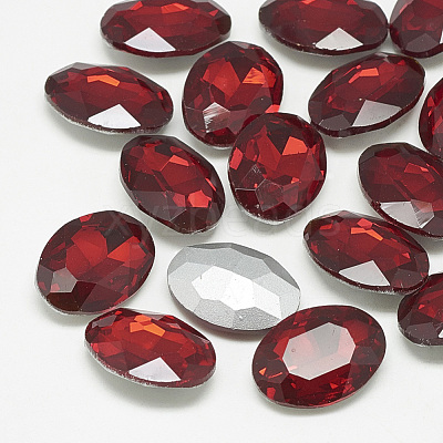 Pointed Back Glass Rhinestone Cabochons RGLA-T080-10x12mm-07-1