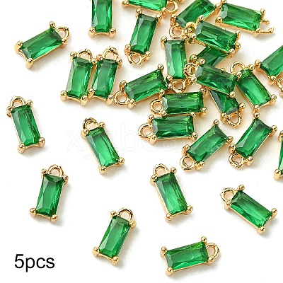 5Pcs Transparent Glass Charms GLAA-YW0004-40E-1