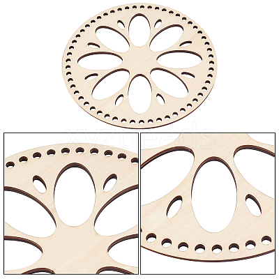 Wooden Basket Bottoms AJEW-WH0126-08B-1