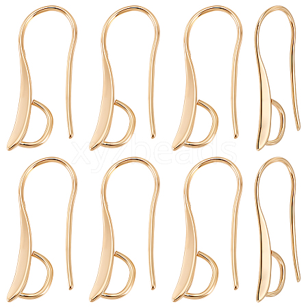 40Pcs Brass Earring Hooks KK-BBC0024-45-1