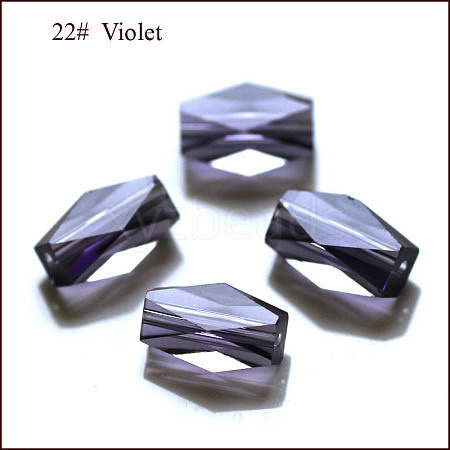 Imitation Austrian Crystal Beads SWAR-F055-8x4mm-22-1