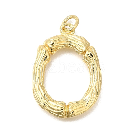 Rack Plating Brass Pendants KK-I721-01G-O-1