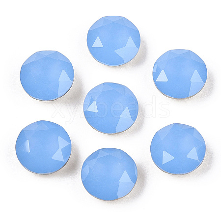 Pointed Back Glass Rhinestone Cabochons RGLA-T029-12mm-24-1