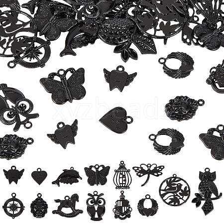   56Pcs 14 Styles Alloy Pendants FIND-PH0010-30-1