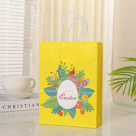 Easter Egg Pattern Paper Bags EAER-PW0001-217D-1