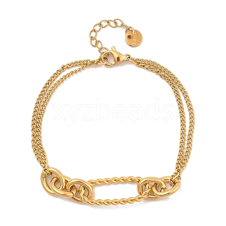 304 Stainless Steel Bracelets  for Women BJEW-A023-06G-02-1