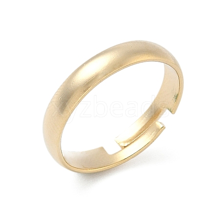 Adjustable Brass Finger Rings Components KK-K414-09G-1
