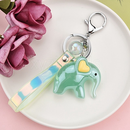 Acrylic Cartoon Elephant Keychain PW-WG3B5EB-02-1