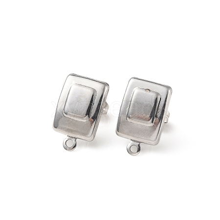 Non-Tarnish 304 Stainless Steel Stud Earring Findings STAS-K254-01P-1