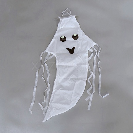 Ghost Polyester Windsock Streamer Fish Flag AJEW-WH20008-09-1