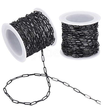 10M 304 Stainless Steel Paperclip Chains CHS-SC0001-11-1
