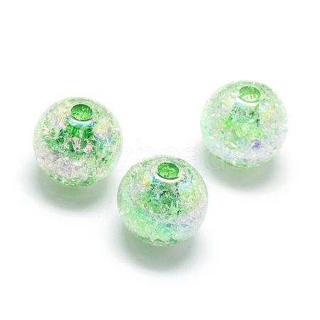 Crackle Style Acrylic Beads MACR-S825-20mm-I-1