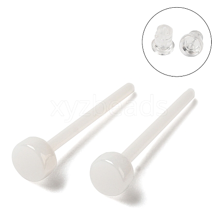 Hypoallergenic Bioceramics Zirconia Ceramic Stud Earrings EJEW-F340-05A-01-1