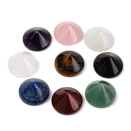 Natural & Synthetic Mixed Gemstone Cabochons G-Q184-01-1