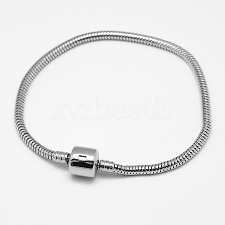 Tarnish Resistant 304 Stainless Steel European Style Bracelets for Jewelry Making X-PPJ-F002-03B-1