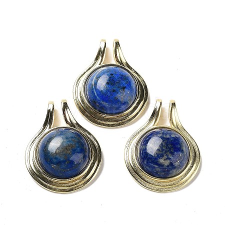 Natural Lapis Lazuli Pendants G-M405-06G-09-1