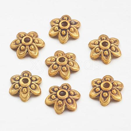 Tibetan Style Bead Caps GLF0626Y-NF-1