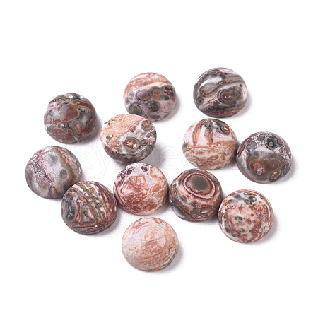 Natural Leopard Skin Jasper Cabochons G-L533-18-1