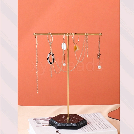 T Shaped Iron Earring Display Stand CON-PW0001-145B-1