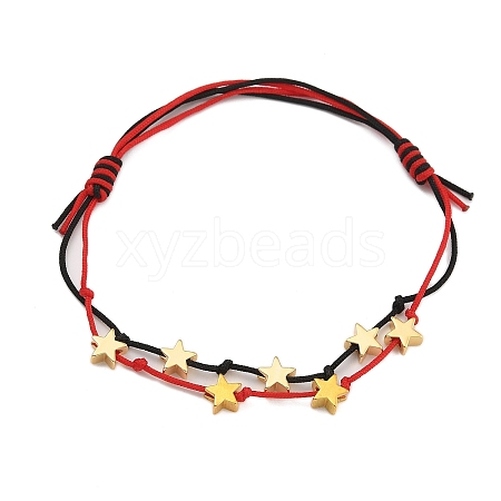 Nylon Thread Braided Beads Bracelets BJEW-TA00545-1