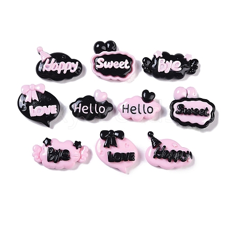 Opaque Resin Cabochons RESI-H162-13-1