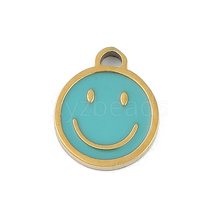 304 Stainless Steel Enamel Charms STAS-I325-063G-02-1