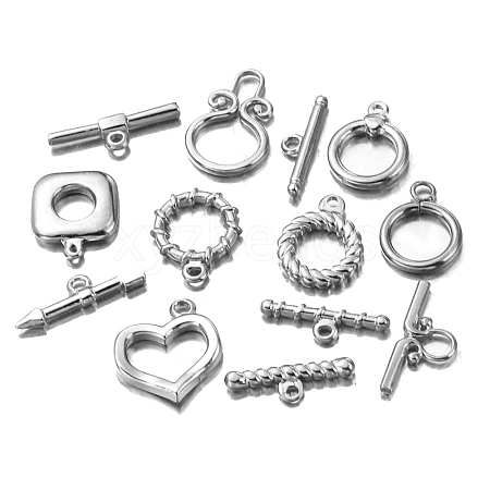 Stainless Steel Toggle Clasps PW-WG419A3-03-1