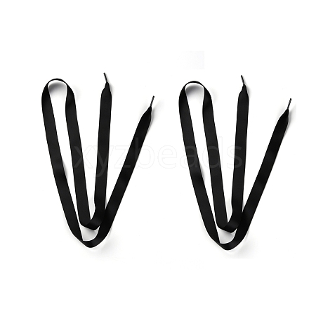 Flat Smooth Polyester Satin Shoelaces DIY-WH0265-05A-1