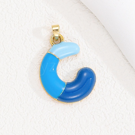 Alloy Enamel Pendants ENAM-S023-01G-C-1