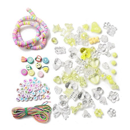 DIY Candy Color Beaded Pendant Decoration Making Kits DIY-P081-B06-1