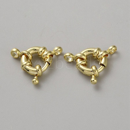 Brass Spring Ring Clasps KK-WH20010-003A-G-1