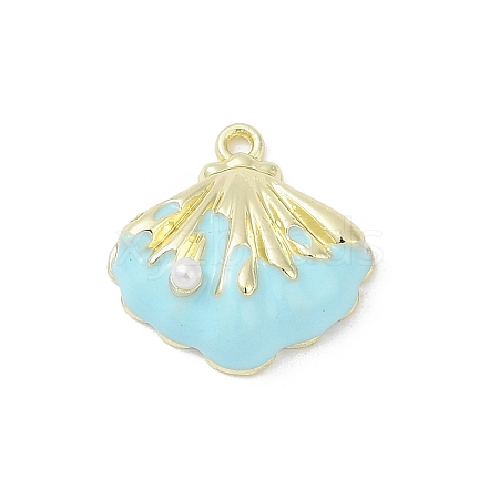 Alloy Enamel Pendants PALLOY-R151-39G-03-1