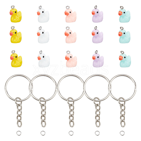 ARRICRAFT DIY Duck Keychain Making Kit DIY-AR0002-79-1