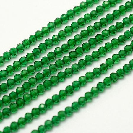 Faceted Natural Quartz Beads Strands G-F507-01E-1