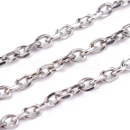 Tarnish Resistant 304 Stainless Steel Cable Chains STAS-I107-05P-1