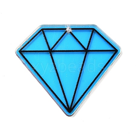 Acrylic Pendants OACR-A034-03A-1