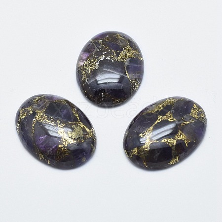 Amethyst Cabochons G-E464-42F-1