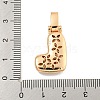 Brass Micro Pave Clear Cubic Zirconia Pendants KK-B099-01G-L-3