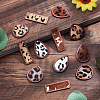 SUPERFINDINGS 12Pcs 6 Style Eco-Friendly Cowhide Leather Big Pendants FIND-FH0004-31-4