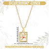 Brass with Cubic Zirconia Pendants Necklaces NJEW-LP0001-45A-G-2