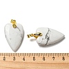 Synthetic Howlite Pendants G-E570-01G-13-3